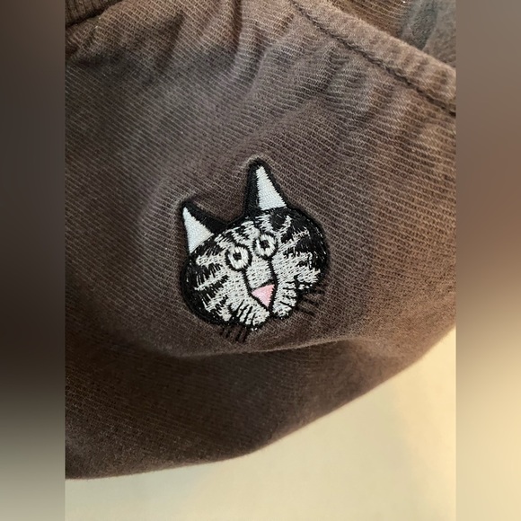 Crazy Shirts Hawaii XL Root Beer Dyed Canton Pants Kliban Cat Embroidery Casual - Picture 3 of 16